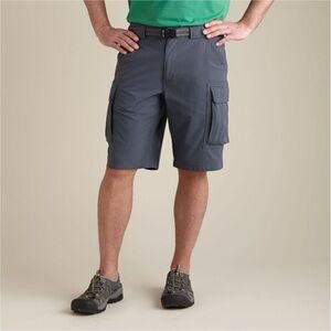 Duluth Men's Flex Dry on the Fly Relaxed Fit 11" Cargo blue slate Shorts Sz 38